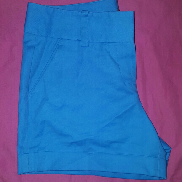 Vince Camuto Blue Cuffed Shorts