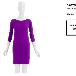 J. Crew factory classic sweater dress
