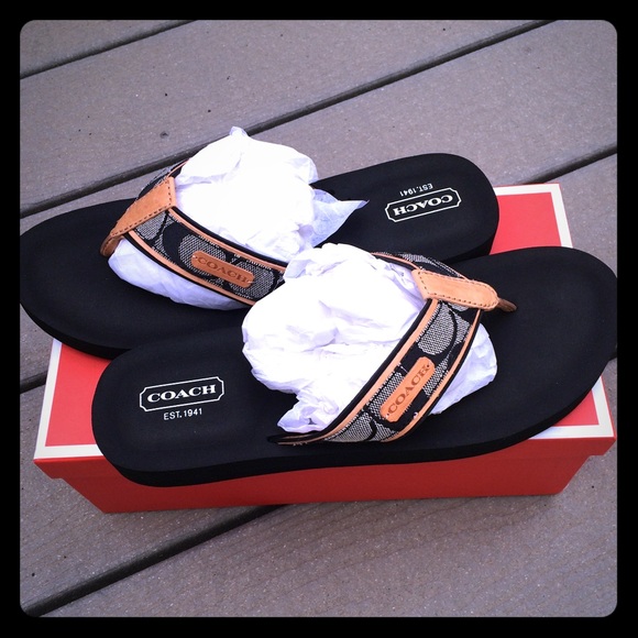 New Coach Flip Flops