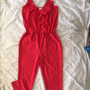 🎀 Red pants jumpsuit
