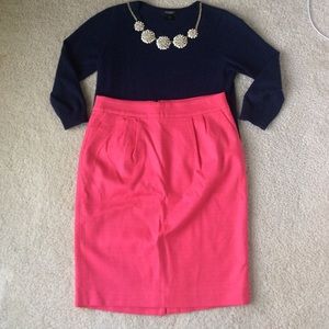 Banana Republic coral pencil skirt