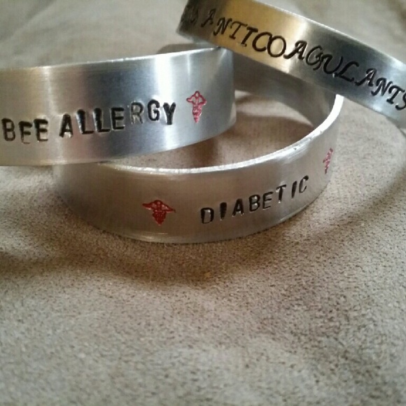 Aluminum medical cuff bracelets (customized)