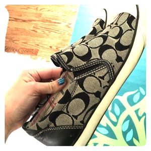 Authentic COACH slip-ons!