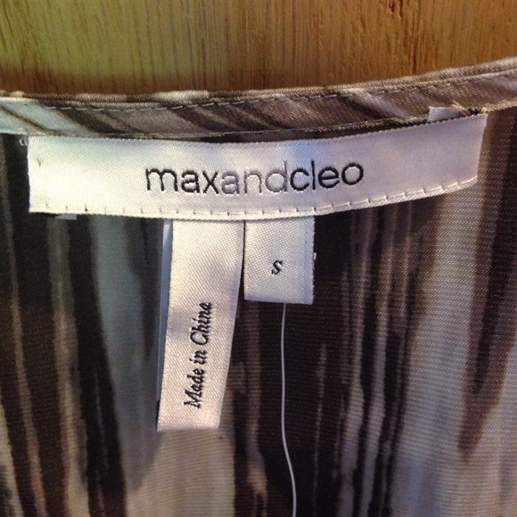 NWT mazandcleo brown stripe dress size small - Picture 2 of 4
