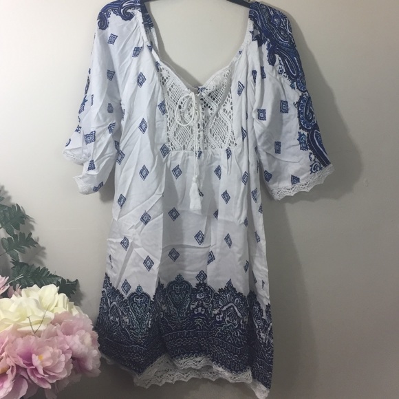 Crochet bib dress - Picture 3 of 4