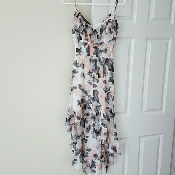 Floral high low dress