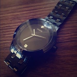 GUESS classic black ladies watch
