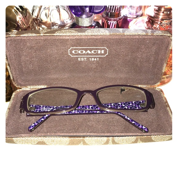 Plum coach eyeglasses💜