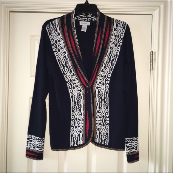 Carmen Multi-print and Navy Sweater Set