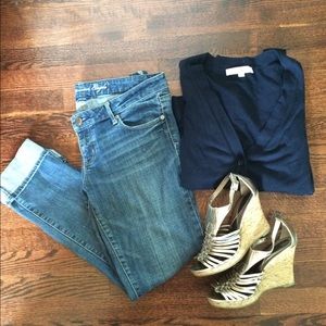 LOFT Dark Navy Cardigan