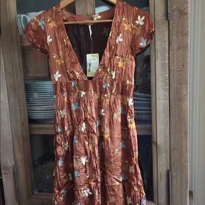 NWT Free People Silk Dress Size 2