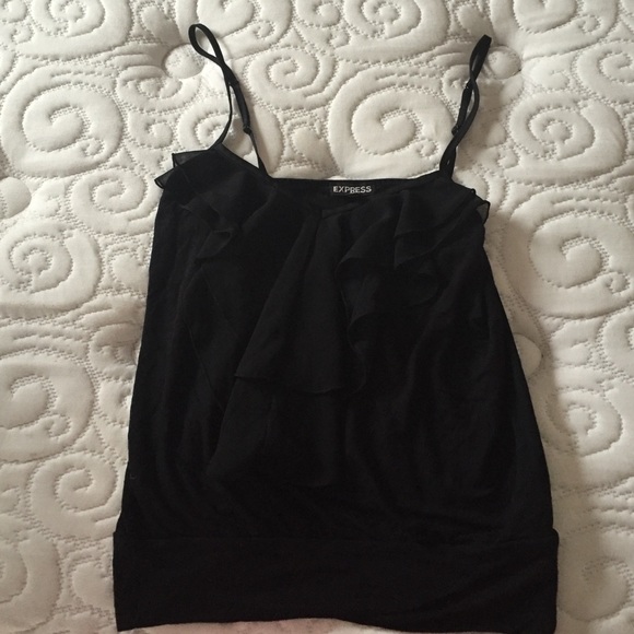 Express ruffled tank
