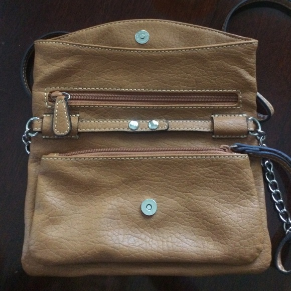 Nine West Brown Leather Over the Shoulder Bag - Picture 2 of 3