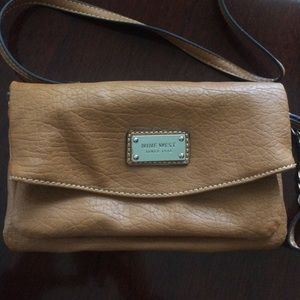 Nine West Brown Leather Over the Shoulder Bag