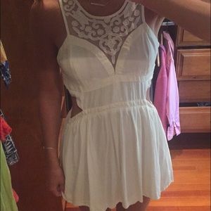 White cut out dress (with pockets!)