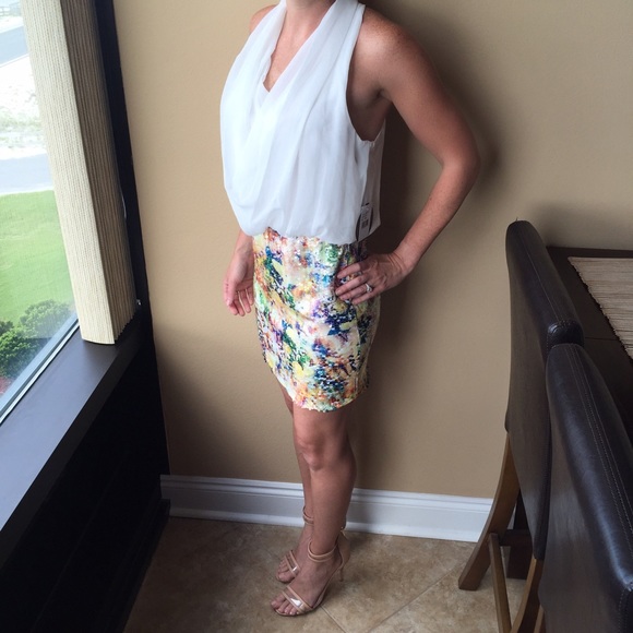 Colorful sequin dress size small. New with tags