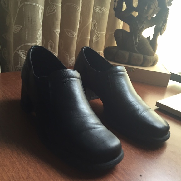 Spring Step Black Leather Shoes. Sz 9 EUC - Picture 2 of 4