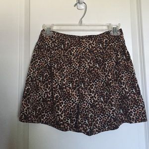 High Waisted Leopard Shorts