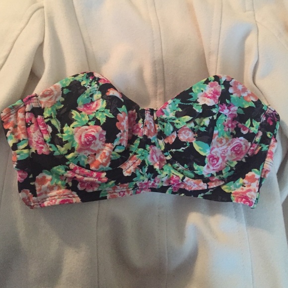 Long line floral bikini top - Picture 1 of 3