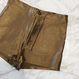 🚫SOLD🚫 American Apparel Gold Disco Shorts