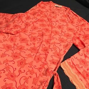 Natori coral bathrobe size xs