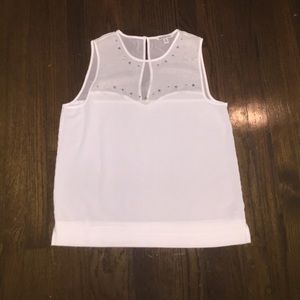 White Sleeveless Top