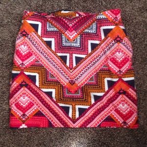 Merona Geo Print Mini Skirt