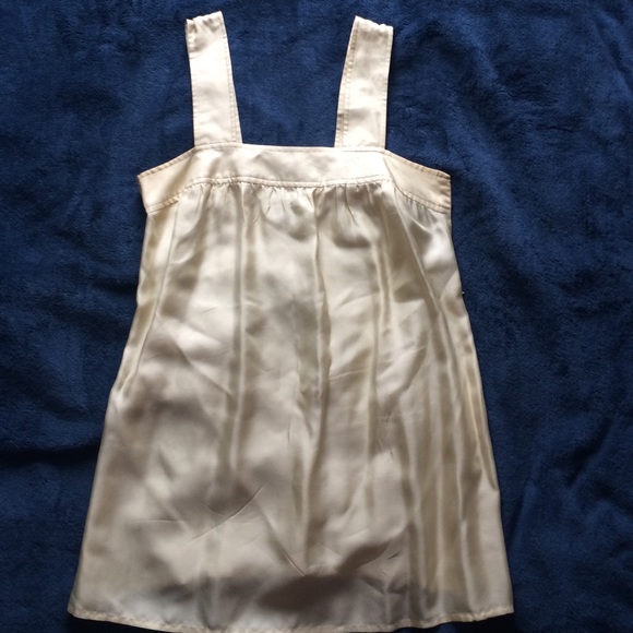 Banana Republic pale yellow silk top