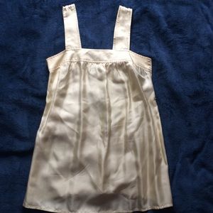 Banana Republic pale yellow silk top