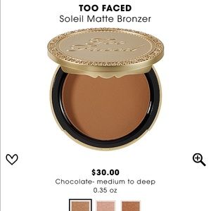 Too Faced Soleil Matte Bronzer BNIB