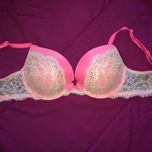 VS Rhinestone push up bra!
