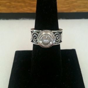 Silpada Sterling Silver .925 Cubic Zirconia Ring