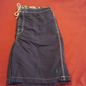 Mens Polo swimsuit navy blue runs small for XL