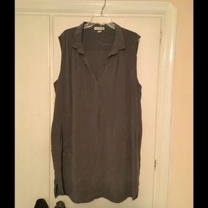 100% silk shirt dress