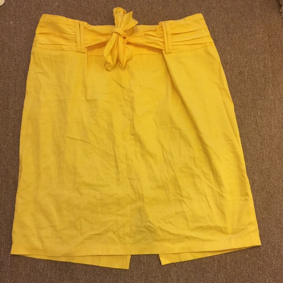 Yellow Pencil Skirt
