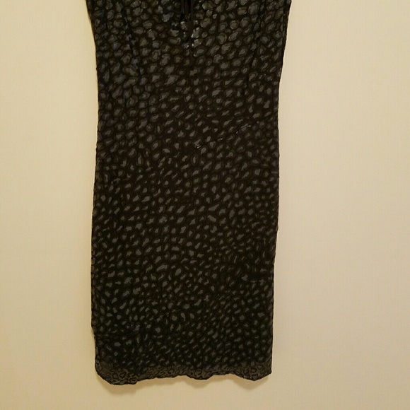 Black animal print dresd - Picture 2 of 4
