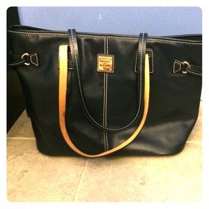Navy blue Dooney tote