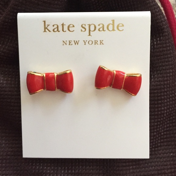 Kate Spade Red Bow Earrings