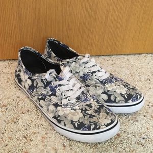 vintage floral sneakers