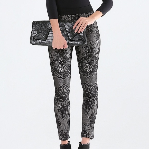 bebe Pants - FINAL SALE Bebe Bonded Lace Leggings Size S/P