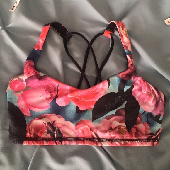 Beautiful floral sports bra