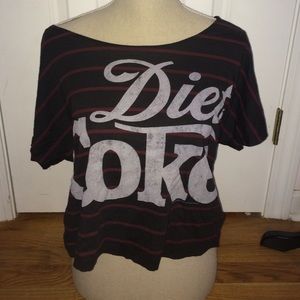 Diet Coke Off-Shoulder T