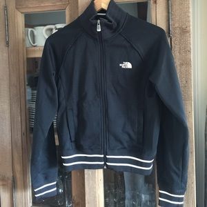 NWOT North Face zip up jacket black Medium