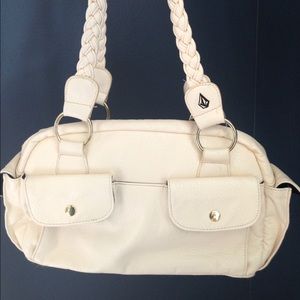 White Volcom purse