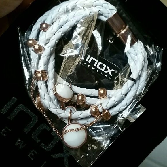 Inox Jewelry White Braided Bracelet Poshmark