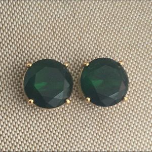 Large Kate Spade Earrings - Forrest Green