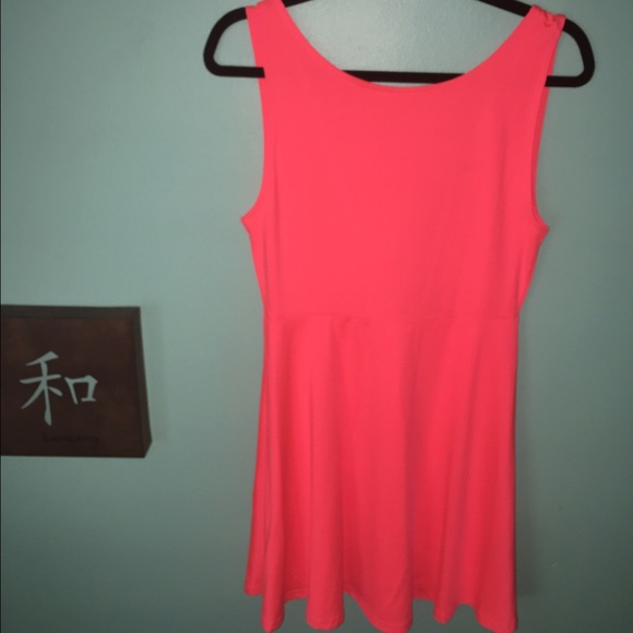 Bright pink dress