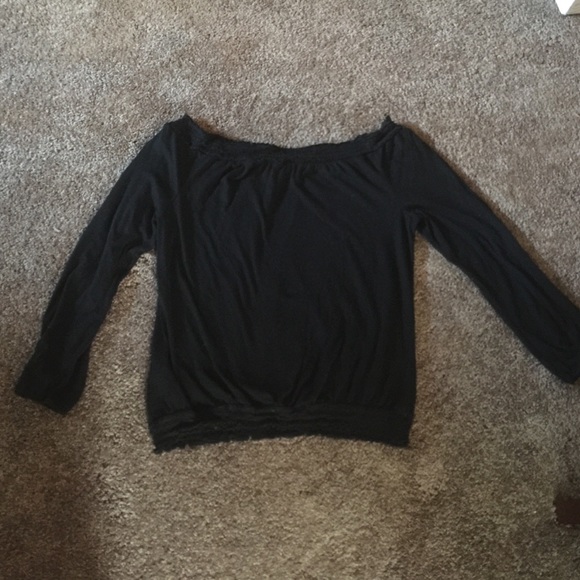 Black off the shoulder top - SEXY!