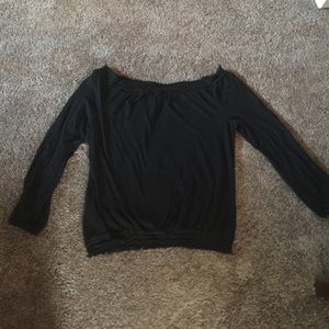 Black off the shoulder top - SEXY!