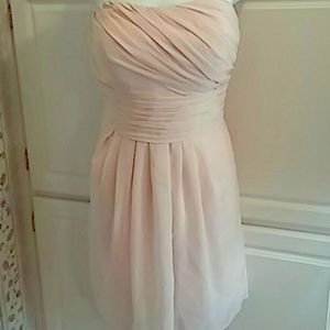 Bill Levkoff Blush Pink Bridesmaid Dress